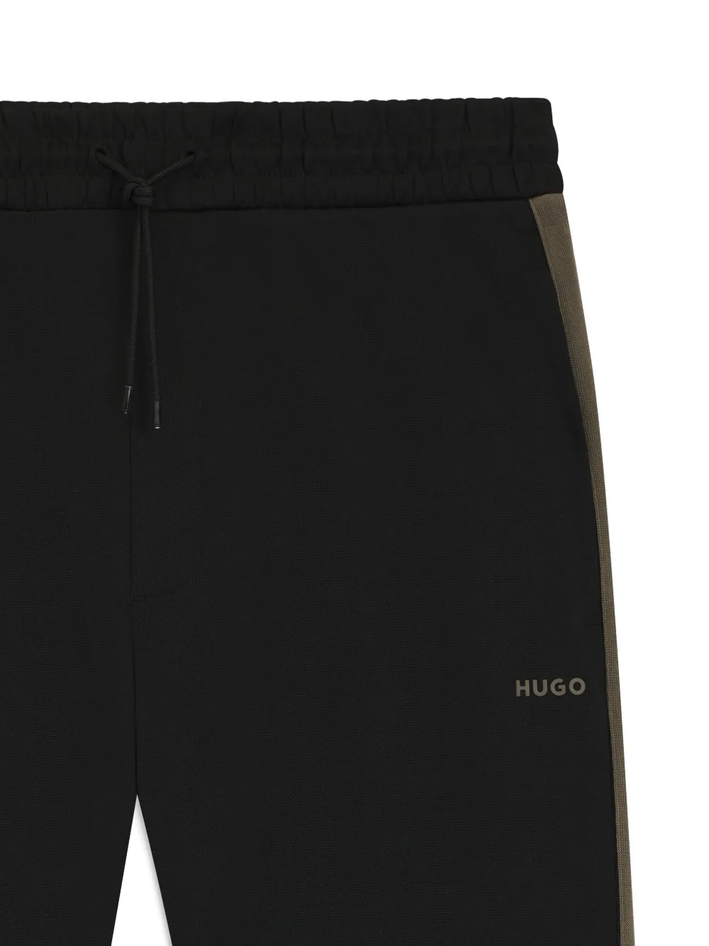 HUGO Joggingbroek met zijstreep en trekkoord - Zwart