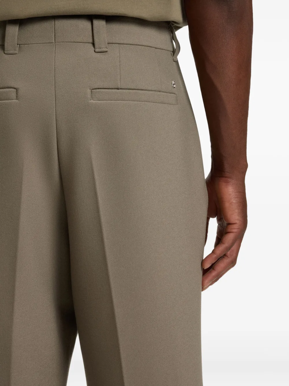 BOSS Geplooide broek Beige