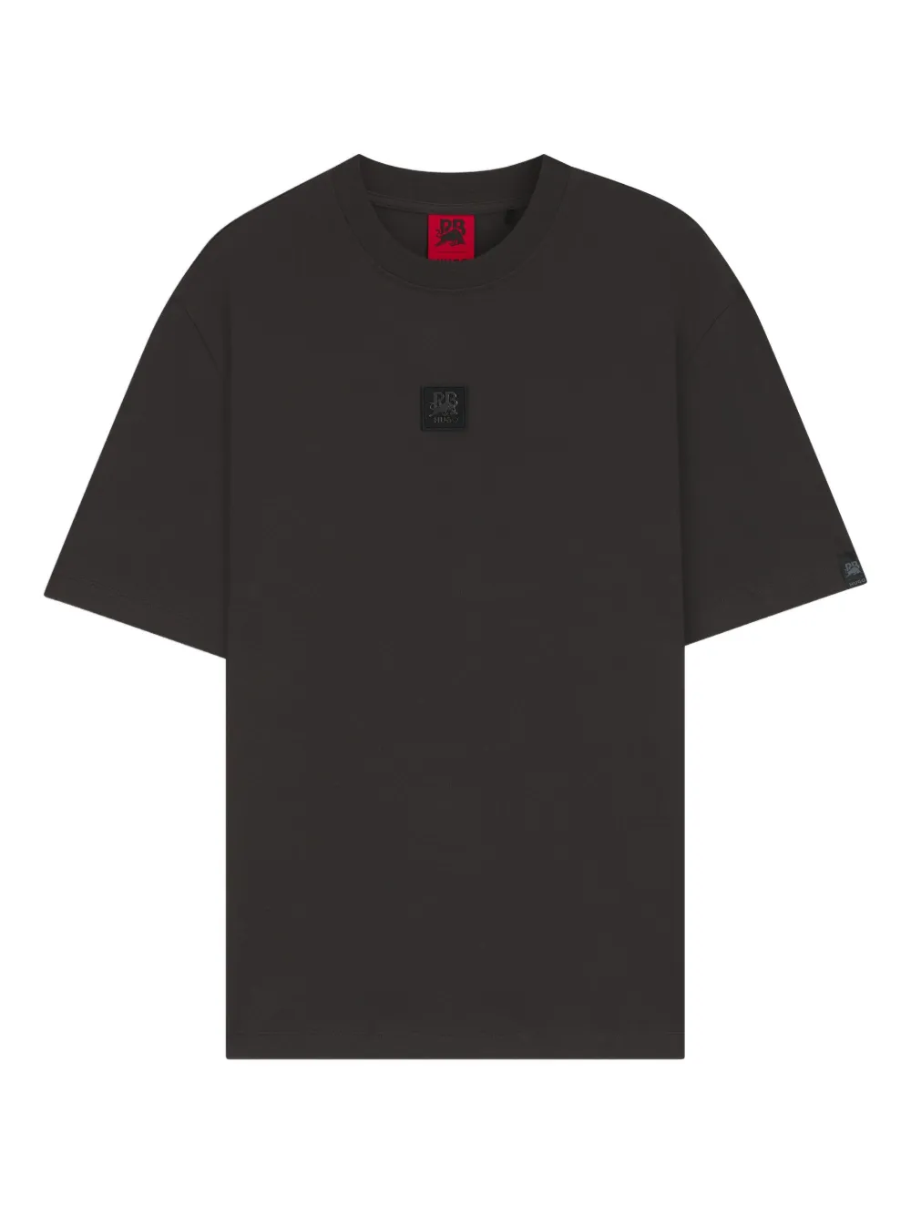 HUGO logo-plaque crew-neck T-shirt | Grey | Image 1