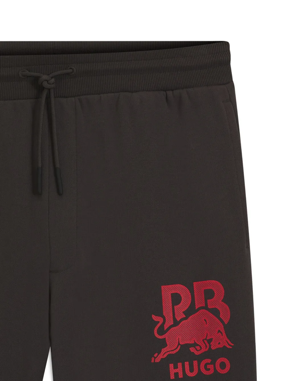 HUGO Joggingbroek met trekkoord en logo - Bruin