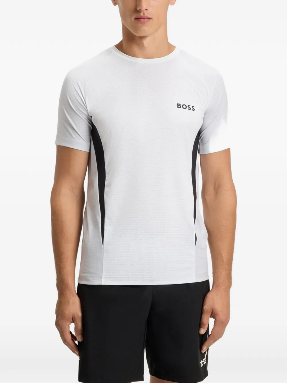 BOSS T-shirt met ronde hals Wit
