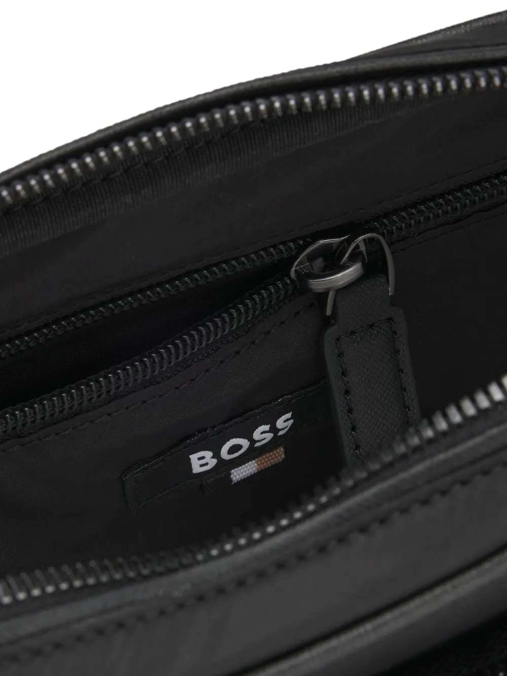 BOSS Messengertas met logo-monogram Zwart