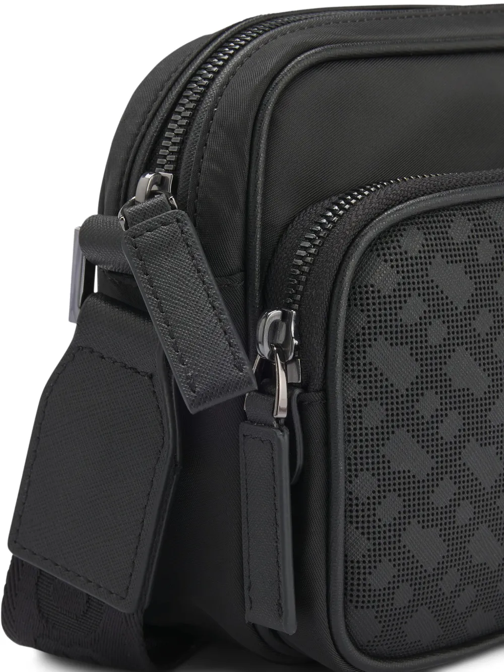 BOSS Messengertas met logo-monogram Zwart