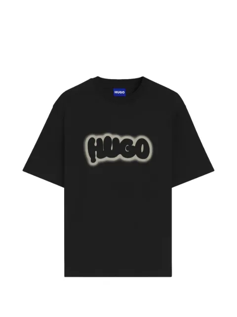 HUGO graffiti-logo print T-shirt
