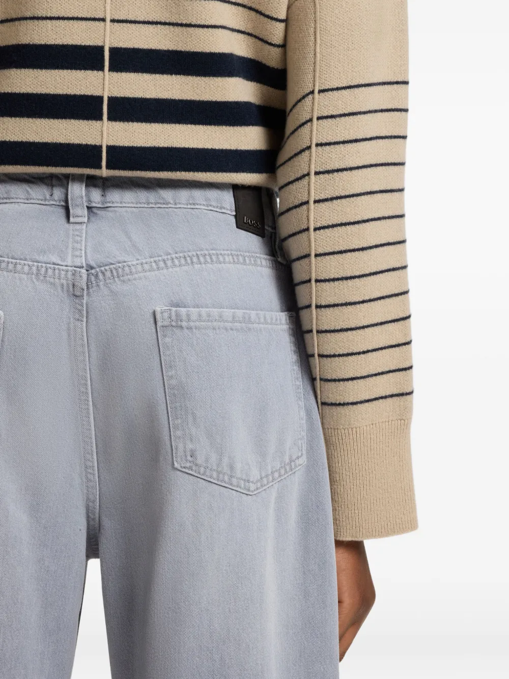 BOSS Straight jeans Grijs