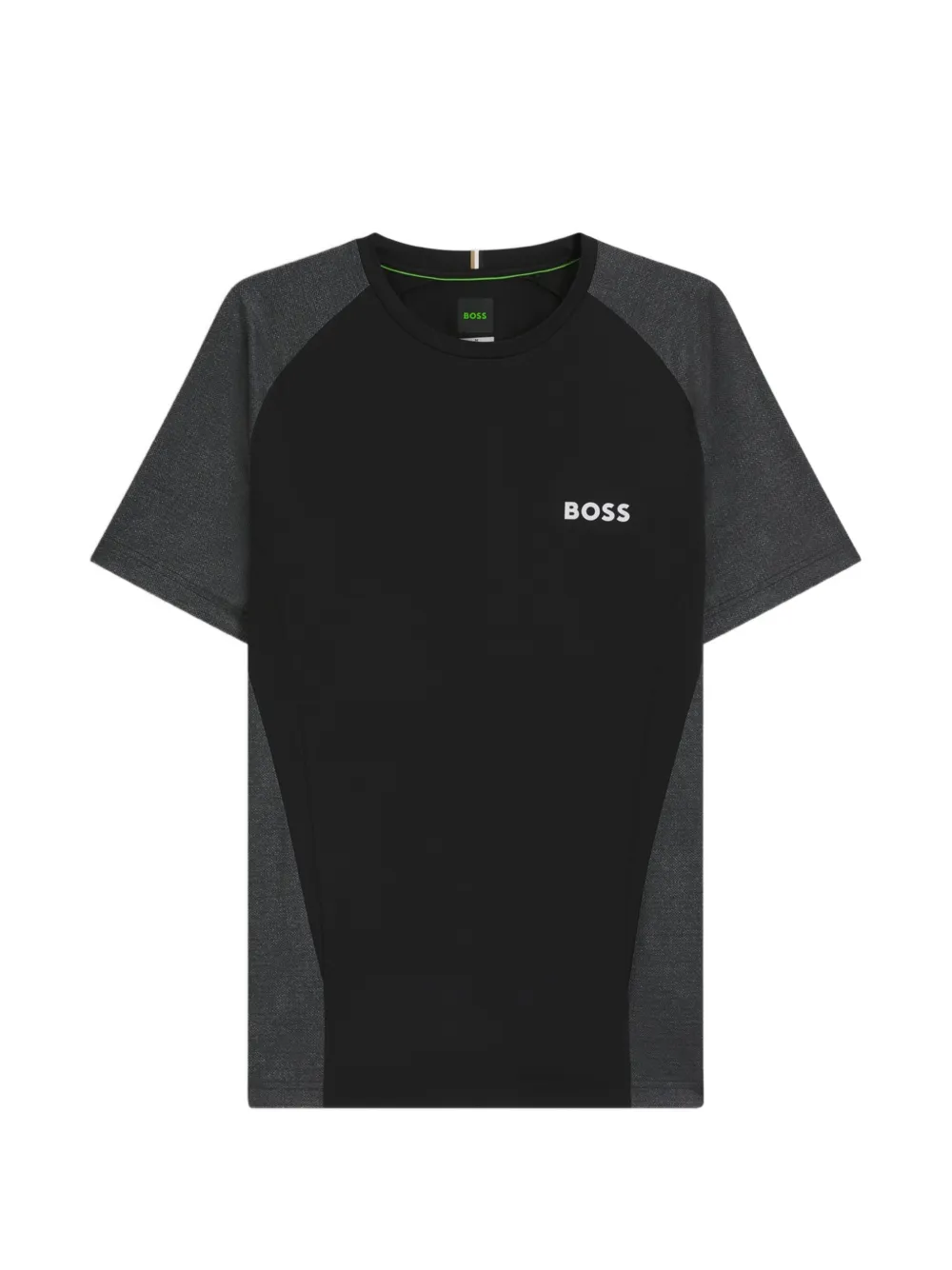BOSS T-shirt met raglan mouwen en vlakken Zwart