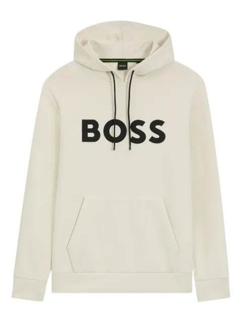 BOSS mochila con logo estampado y cordones