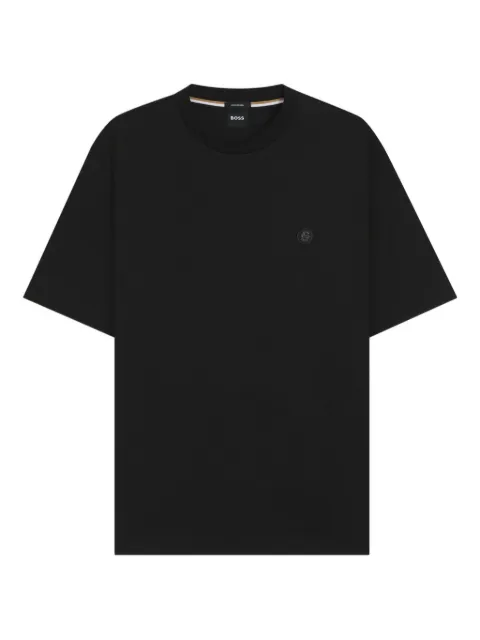 BOSS logo-plaque cotton T-shirt