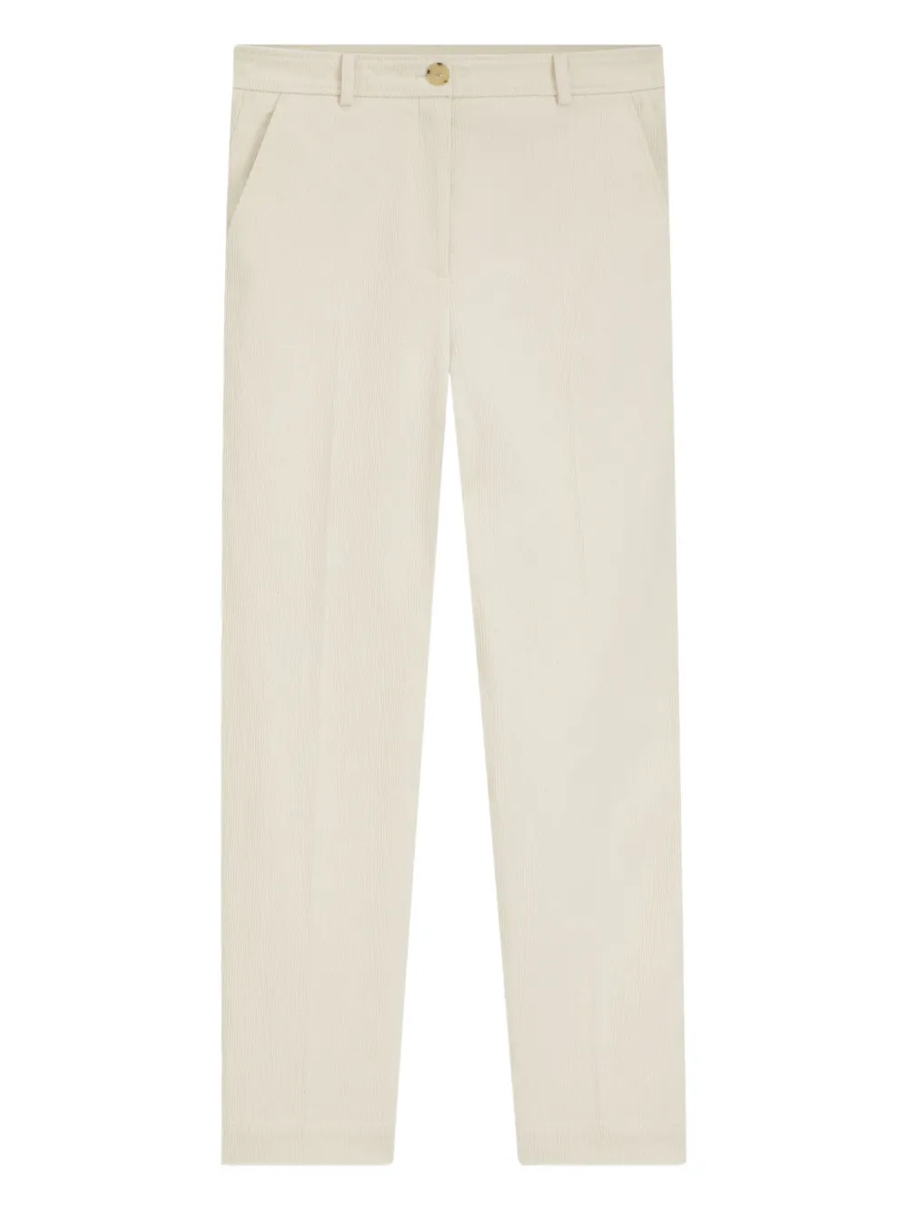 Hugo Boss Regular-fit Trousers In Corduroy In Neutral