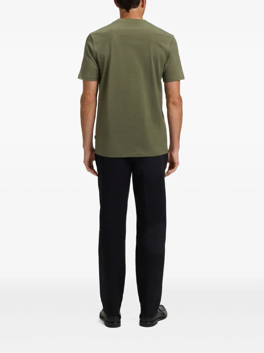 BOSS T-shirt met ronde hals - Groen
