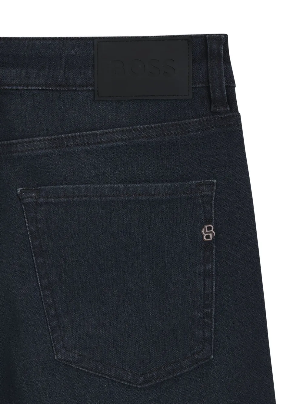 BOSS Jeans met logo-applicatie - Blauw