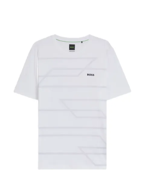 BOSS T-Shirt mit geometrischem Print