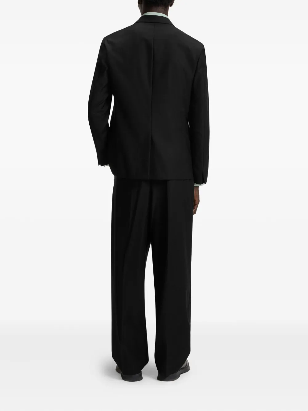 HUGO Blazer van wolblend met gekruiste bandjes Zwart