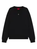 HUGO logo-patch sweatshirt - Black