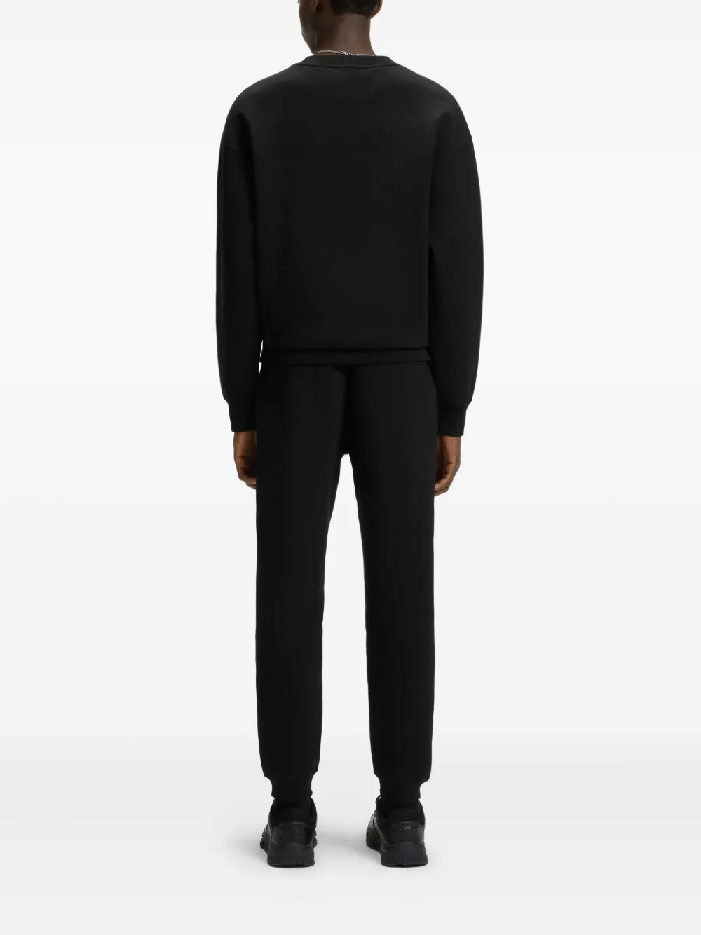 Hugo Boss Logo-patch Sweatshirt In Black