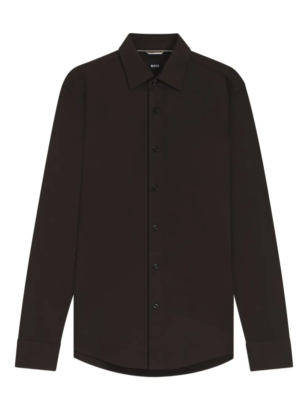 BOSS long-sleeve button-fastening shirt | Brown | Image 1