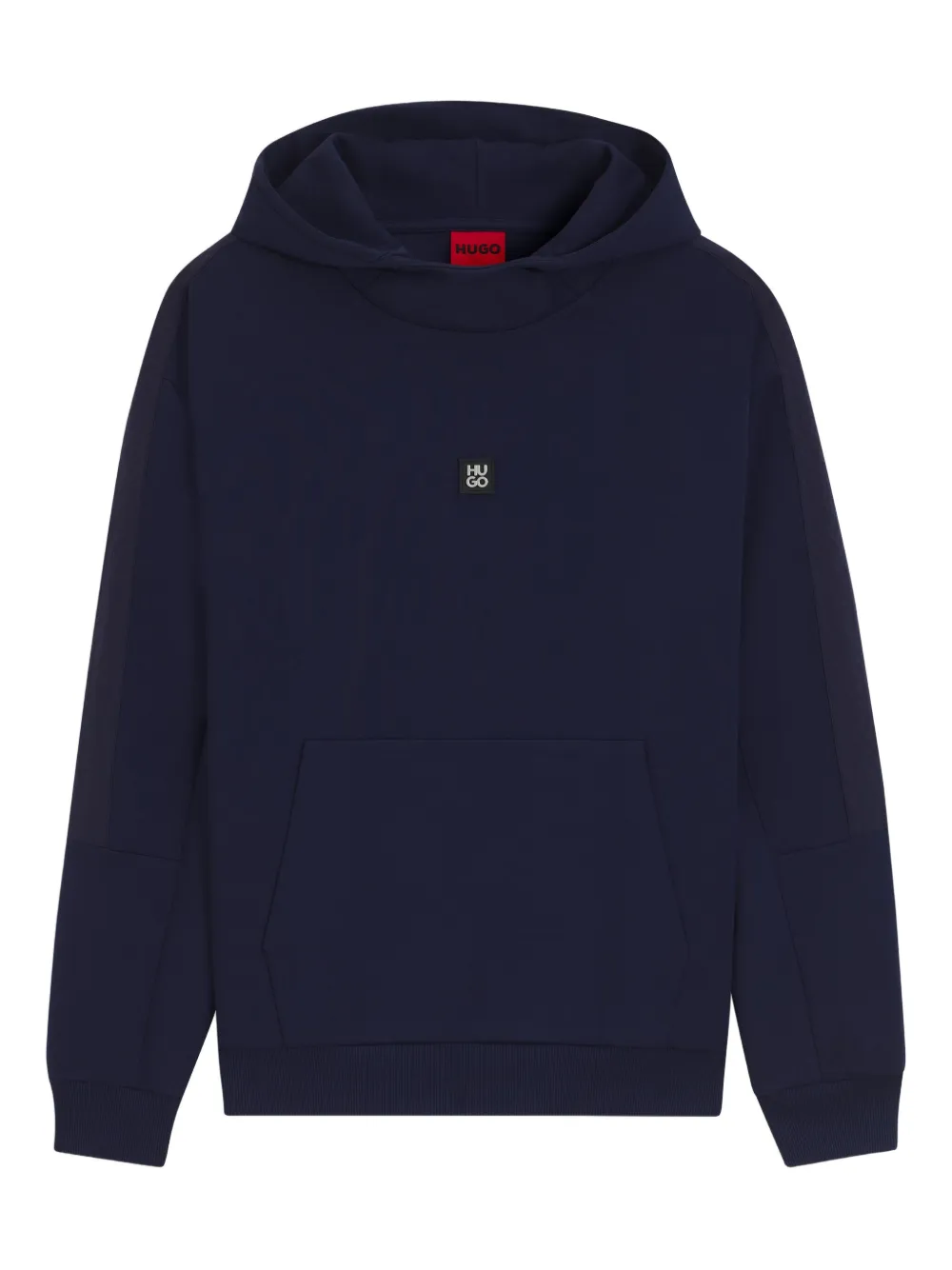 HUGO logo-patch hoodie | Blue | Image 1
