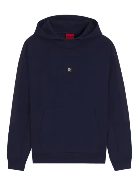 HUGO logo-patch hoodie