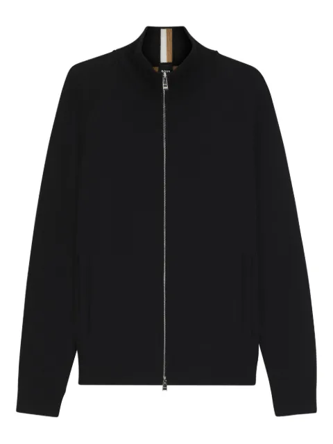 BOSS zip-up cardigan