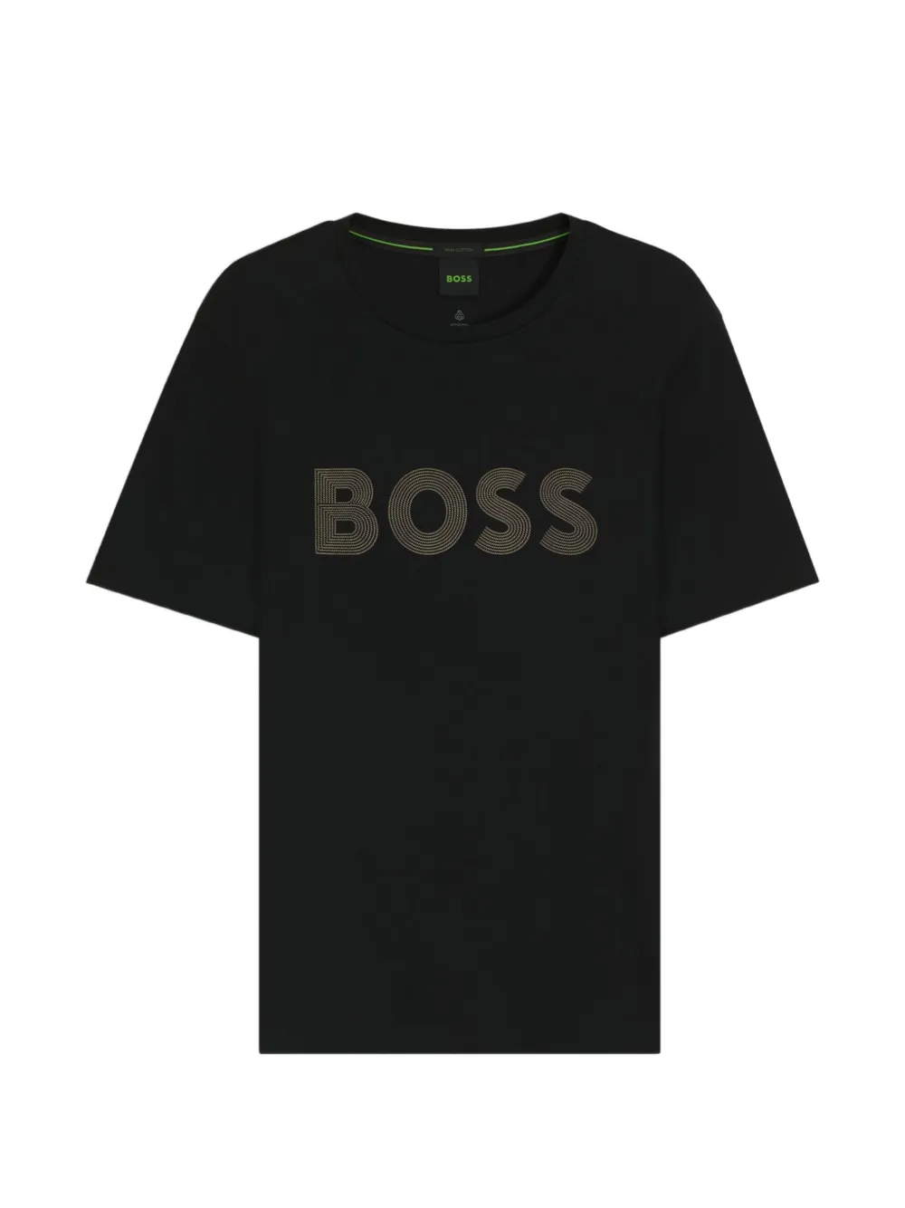 BOSS T-shirt met logodetail Zwart