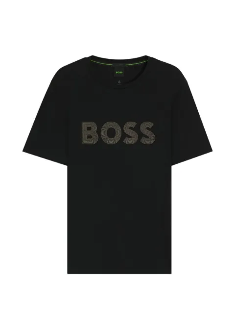 BOSS logo-detail cotton T-shirt