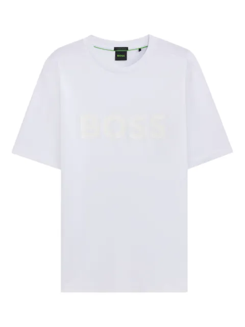 BOSS Camiseta de algodão com logo