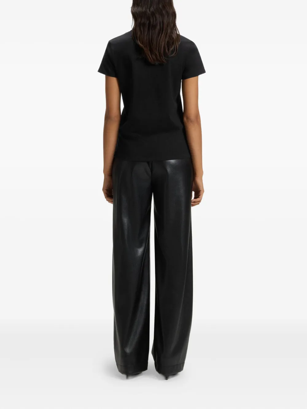 BOSS T-shirt met geborduurd logo Zwart