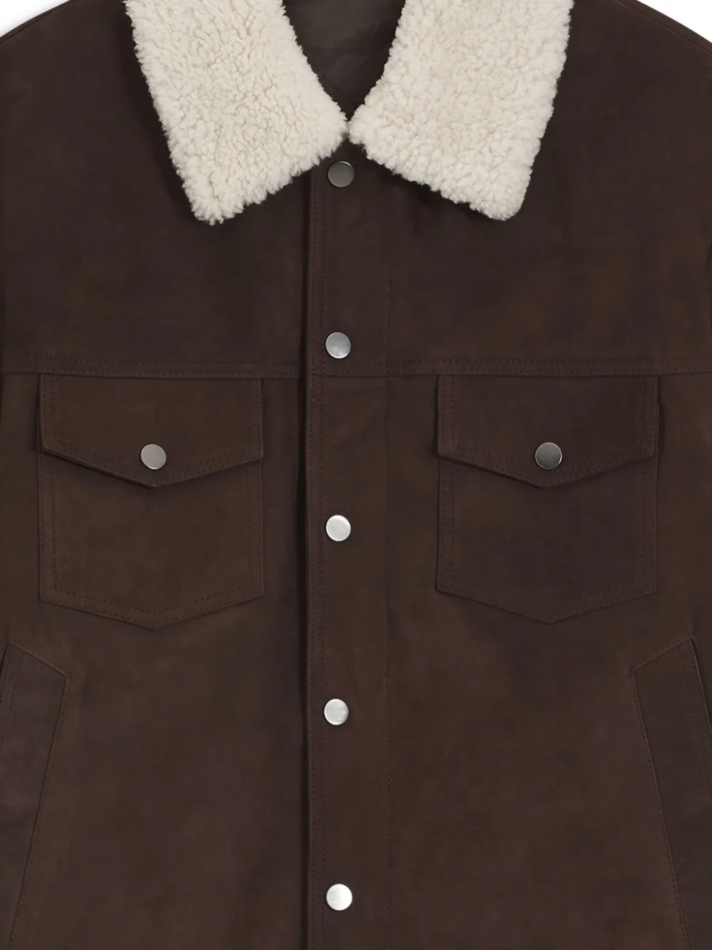 BOSS veste en cuir à col bordé | Vestes en cuir | Image 2