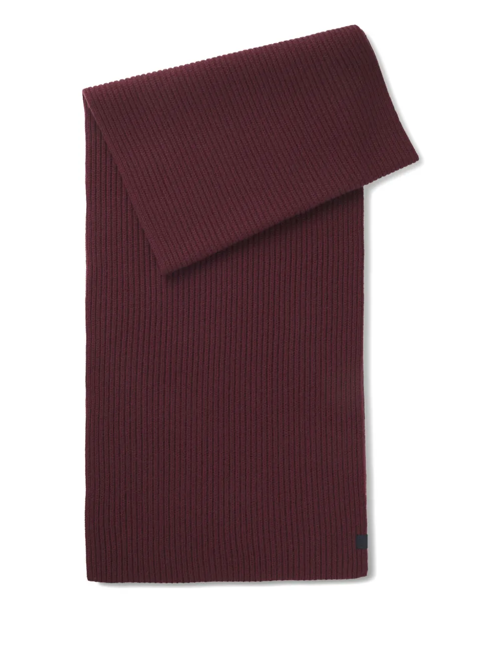 BOSS ribbed scarf | Red | Image 1