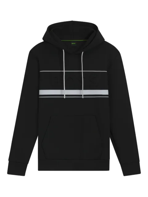 BOSS logo-embossed hoodie