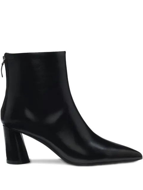 BOSS pointed-toe block-heel boots