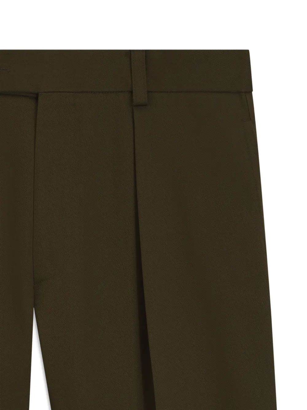 BOSS Broek met geplooide voorkant - Groen