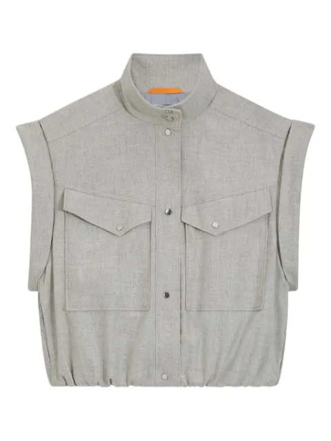 BOSS pocket-detail sleeveless gilet
