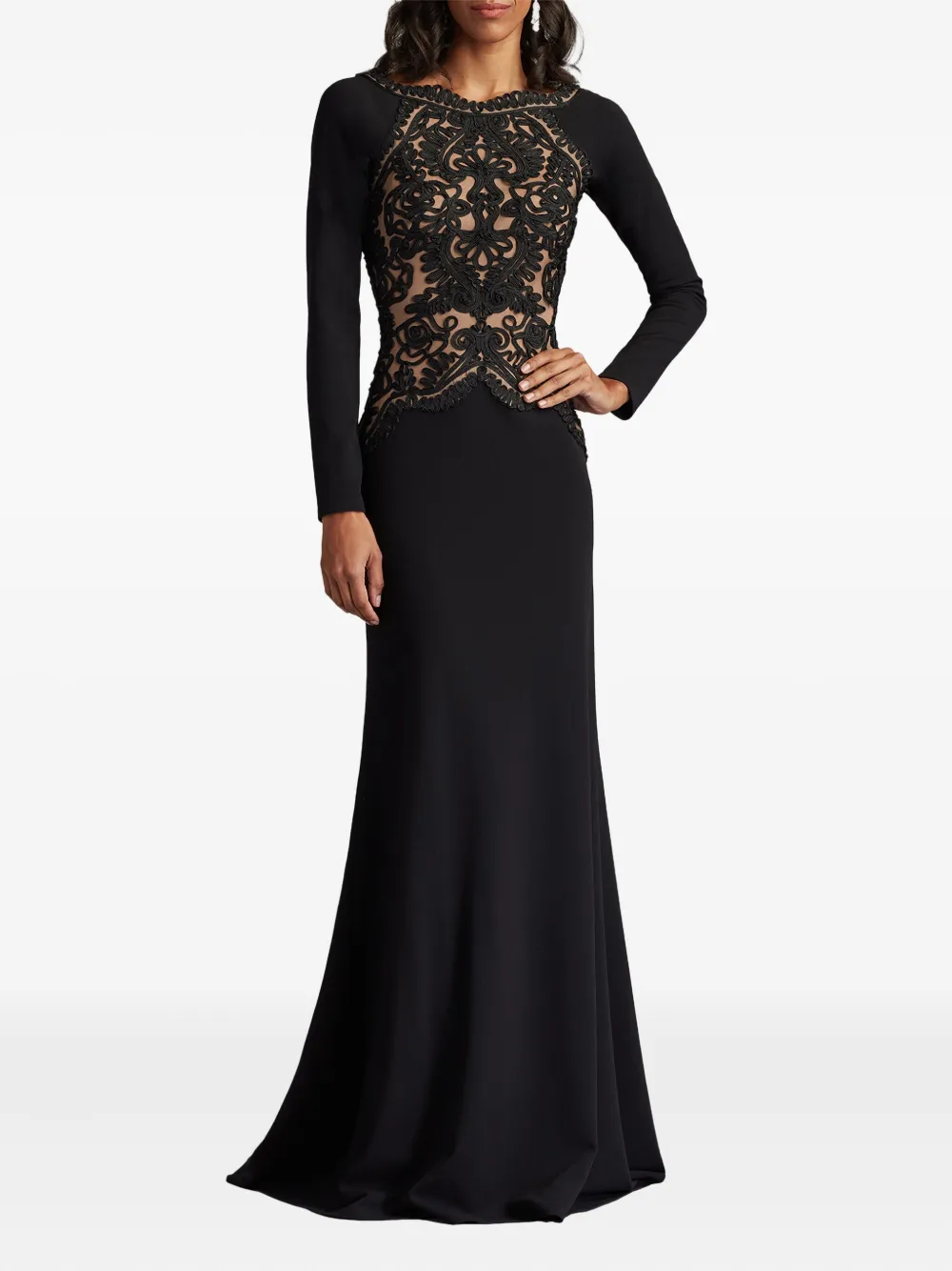 Tadashi Shoji long-sleeve embroidered gown | Evening Dresses | Image 2