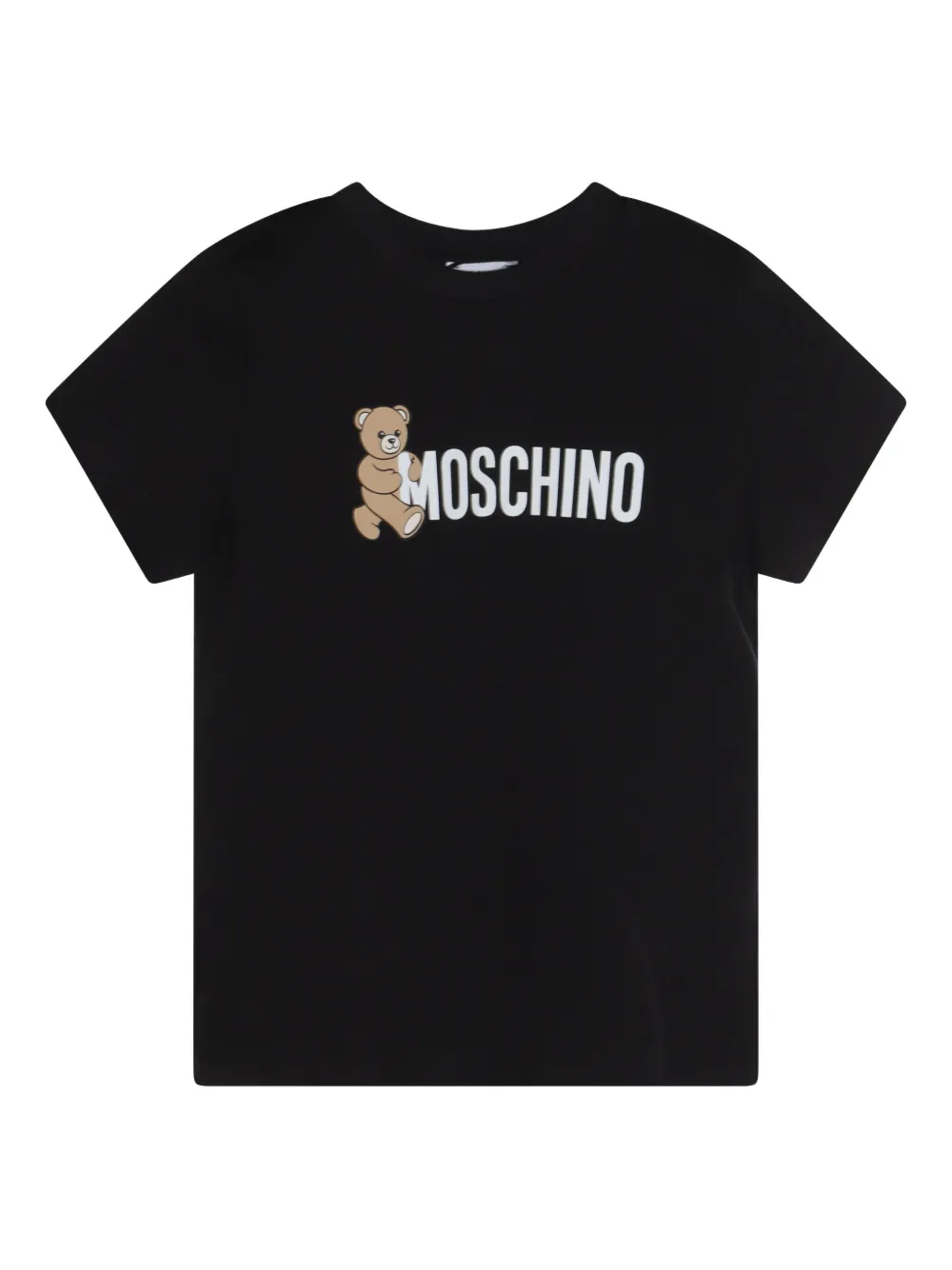 Dolce & Gabbana Kids teddy-print cotton T-shirt Zwart