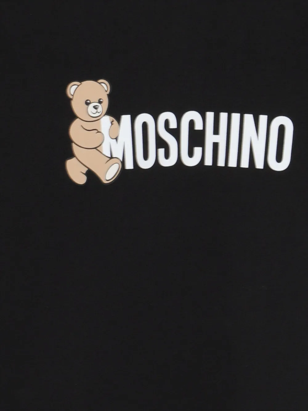 Dolce & Gabbana Kids teddy-print cotton T-shirt Zwart