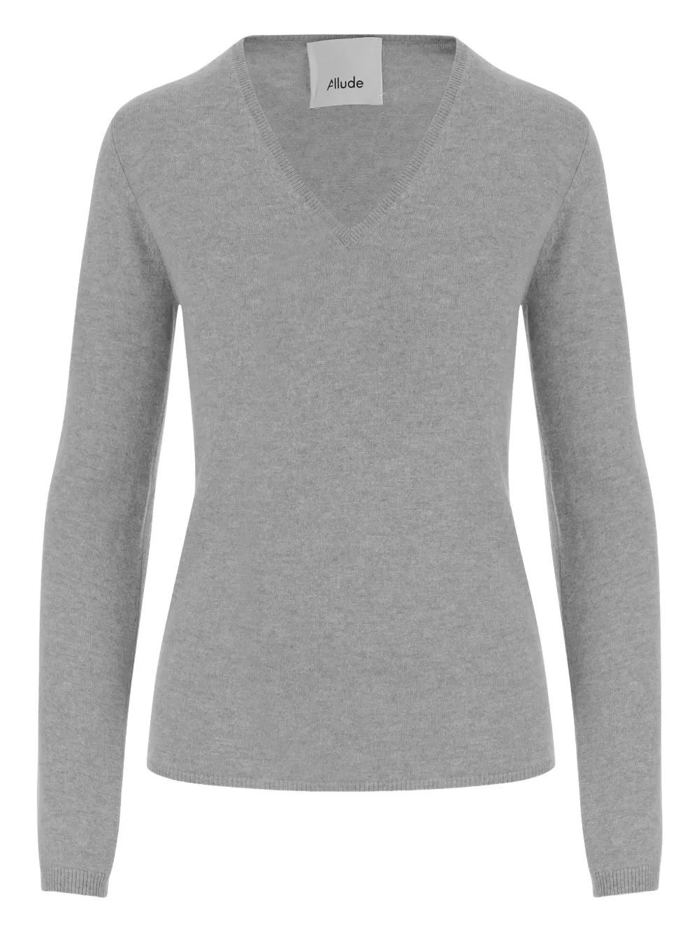V-neck ribbed sweater
