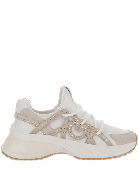 PINKO Ariel rhinestone-embellished lace-up sneakers