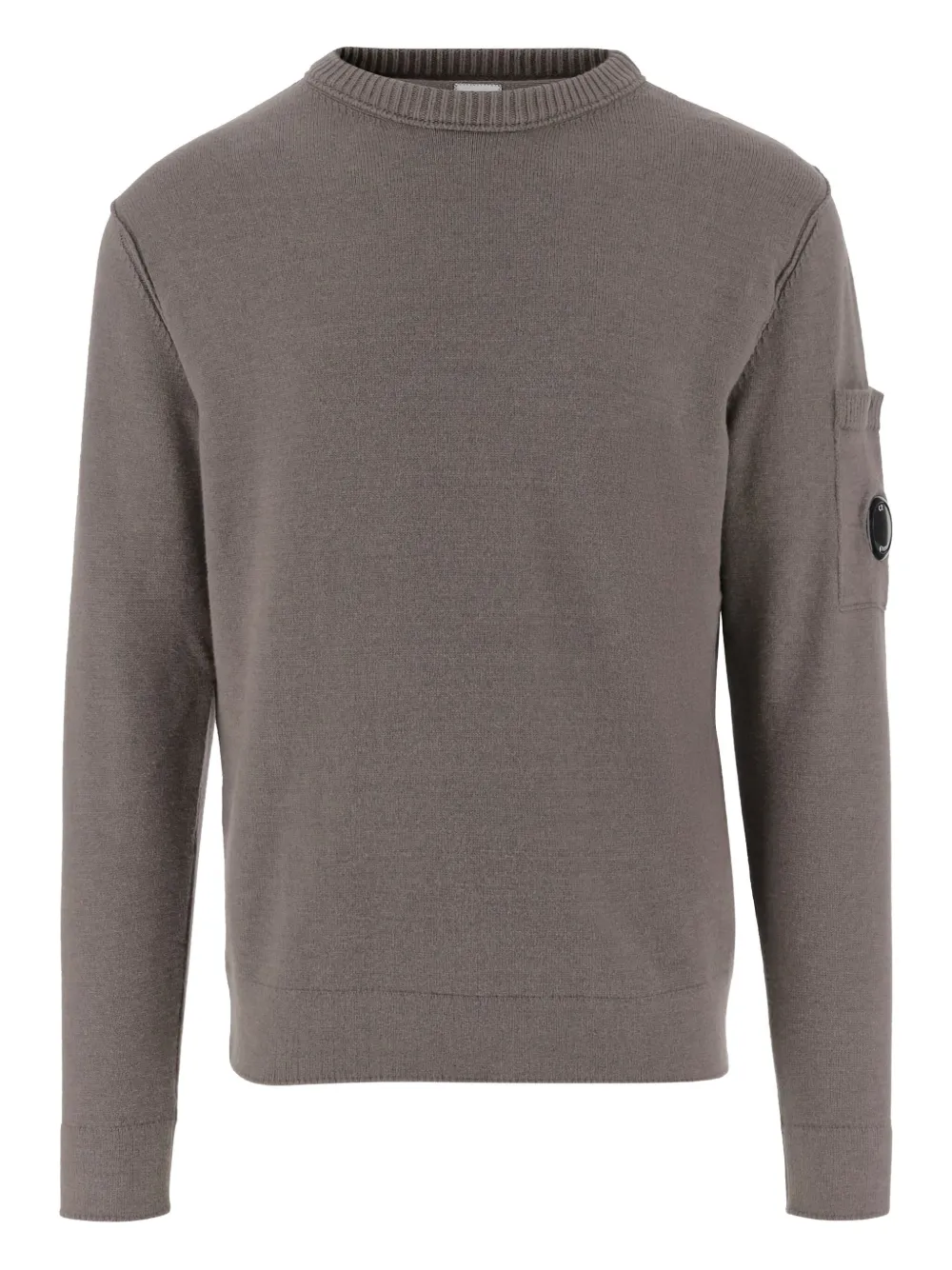 C.P. Company crew neck lens pocket sweater Grijs