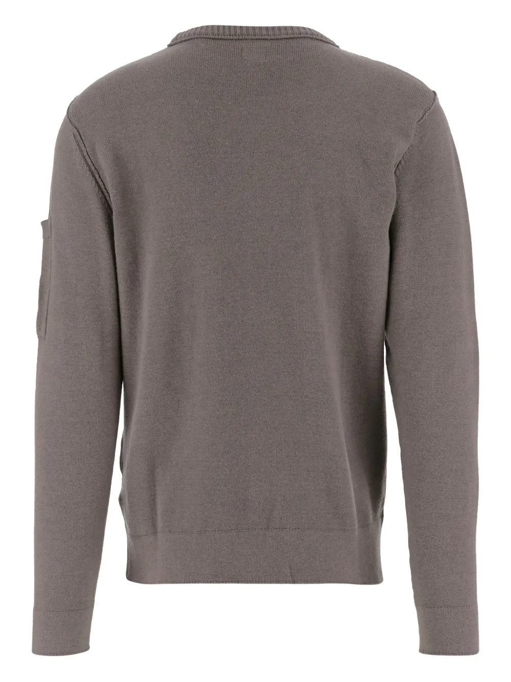 C.P. Company crew neck lens pocket sweater - Grijs