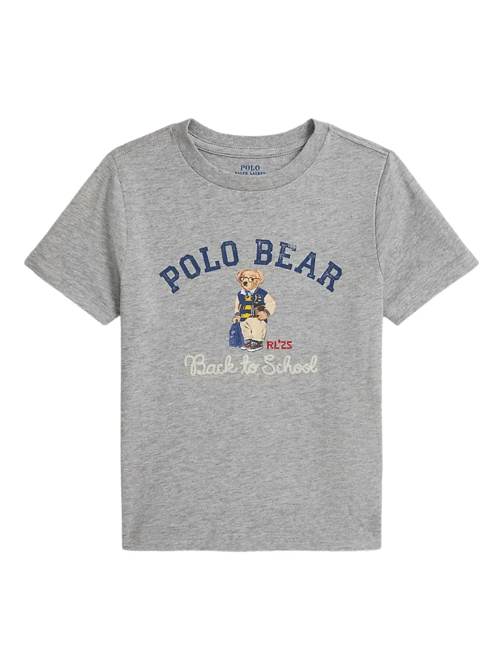 POLO RALPH LAUREN KIDS Polo Bear-print T-shirt Grijs