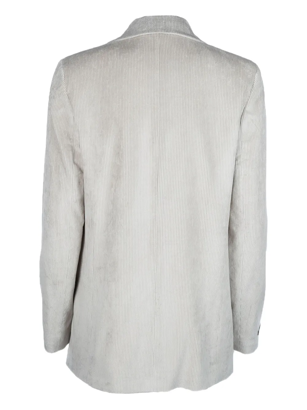 Peserico Corduroy Single-button Blazer In Gray