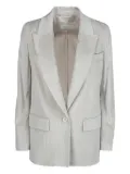Peserico corduroy single-button blazer - Neutrals