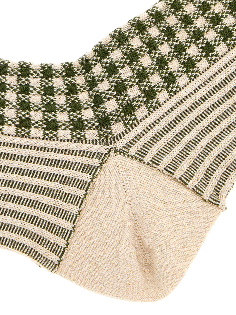 Gallo Gingham-ribbed Socks In Multi