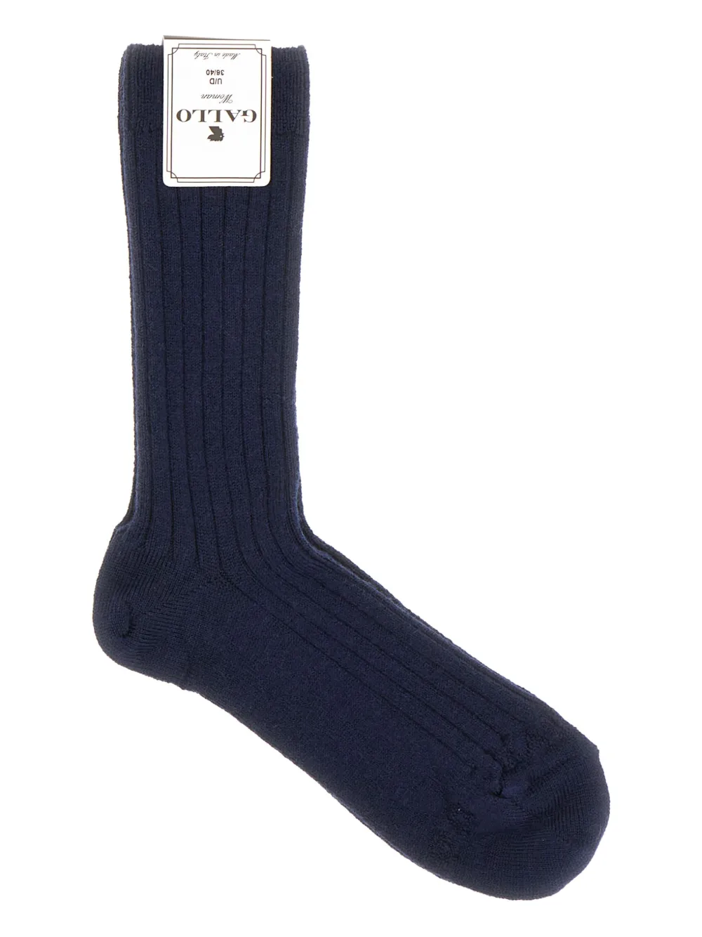 Gallo ribbed cotton socks | Blue | Image 1