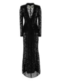 Blumarine v-neck dress - Black