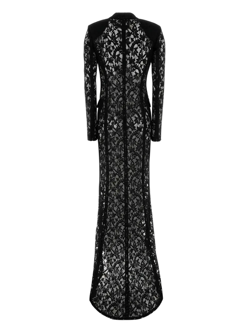 Blumarine v-neck dress - Zwart