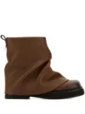 The Attico Mini Robin ankle boots - Brown