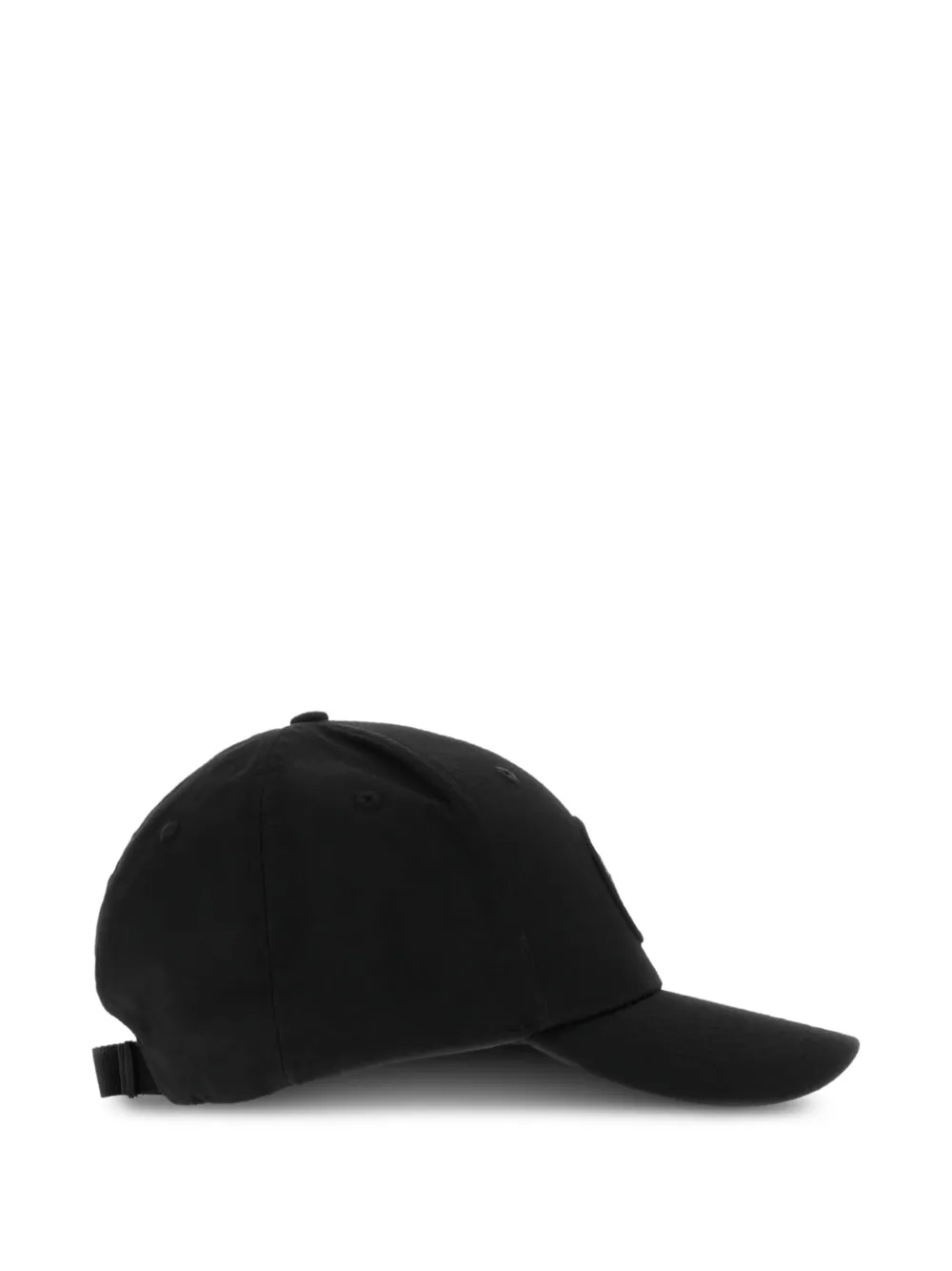 Stone Island embossed-logo baseball cap Zwart