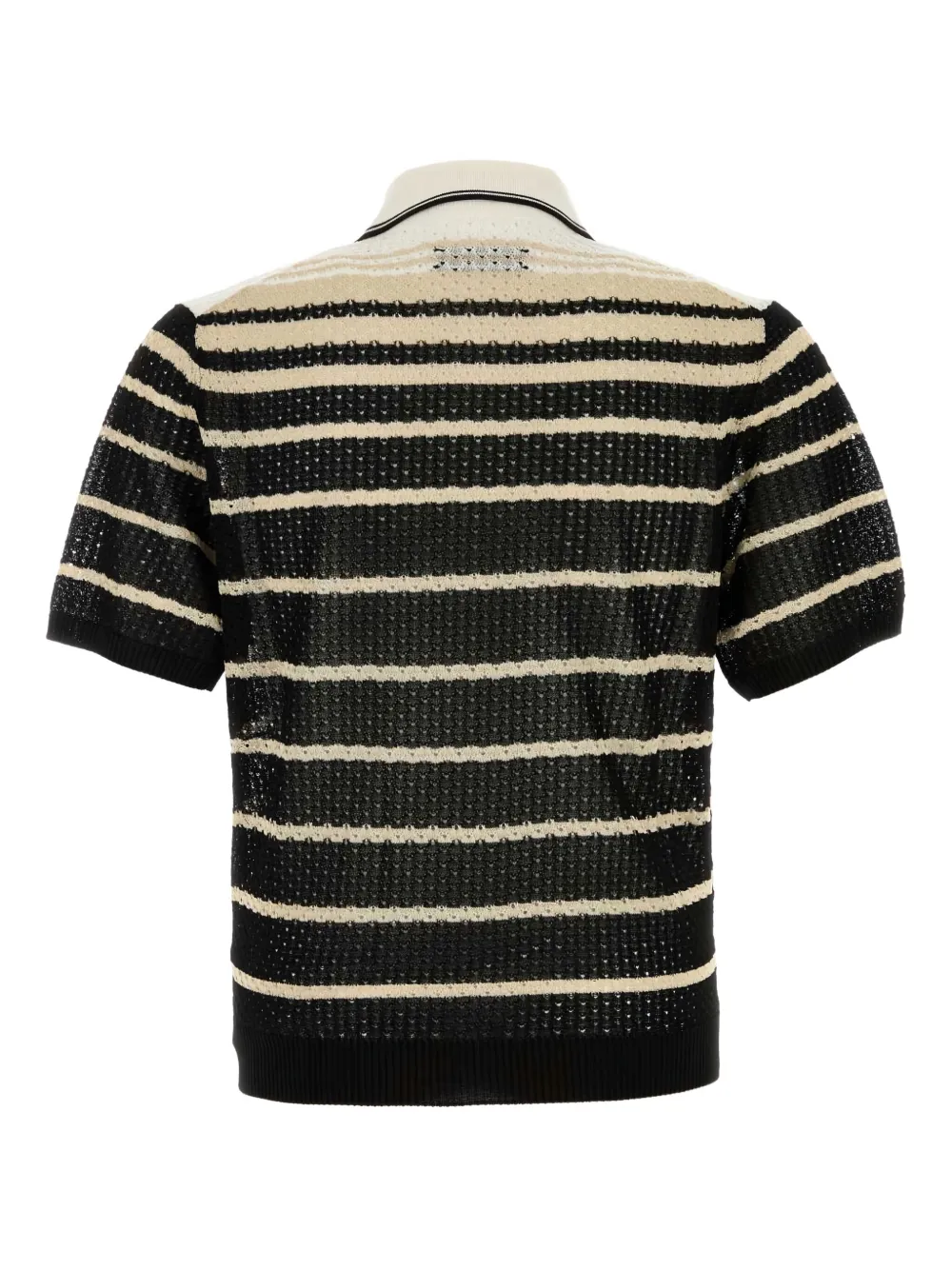 AMIRI striped crochet shirt - Zwart